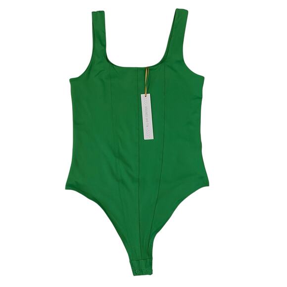 House of Harlow 1960 All Day Contour Bodysuit New With Tag Green Medium - Picture 1 of 7